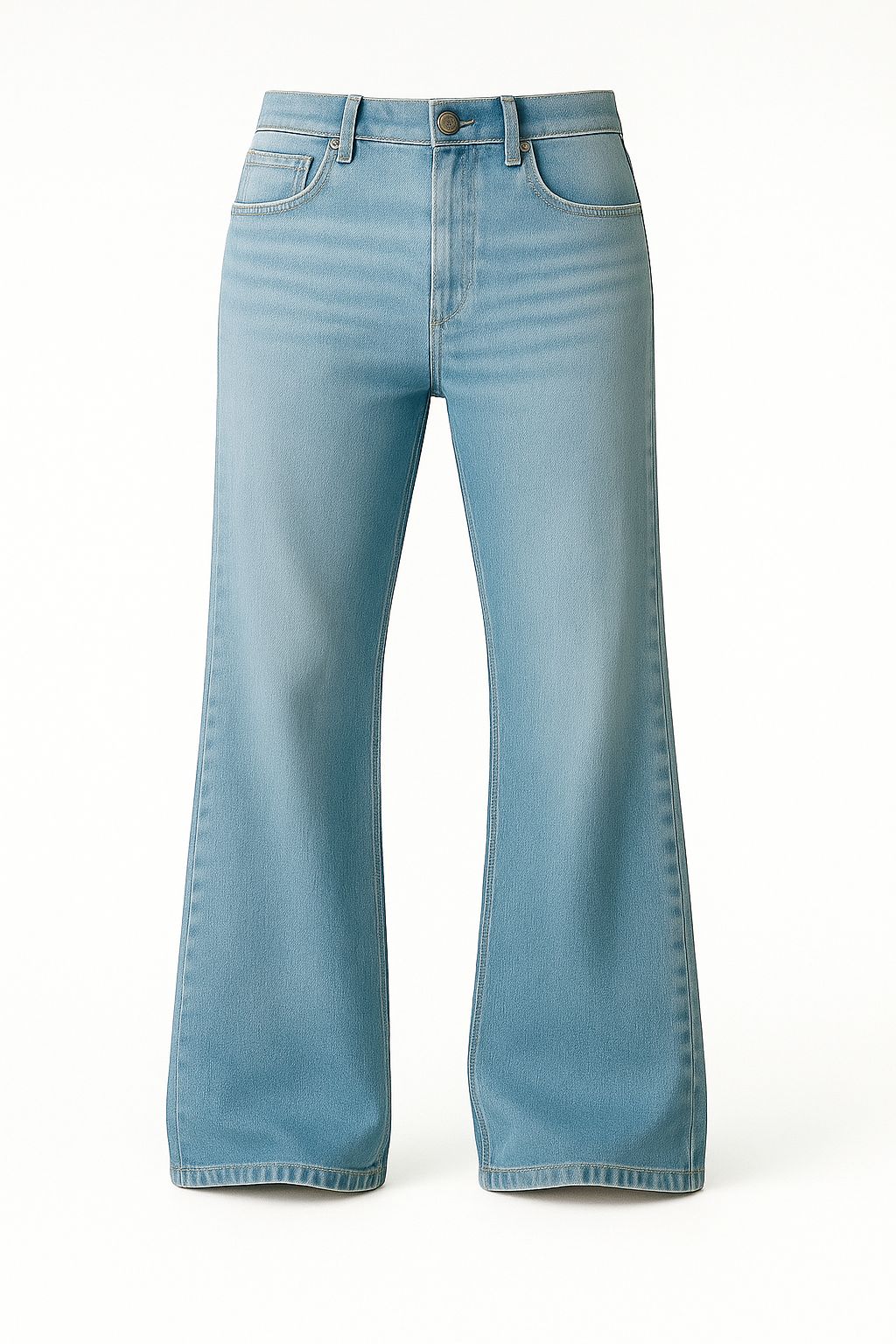 retro light wash bootcut pants