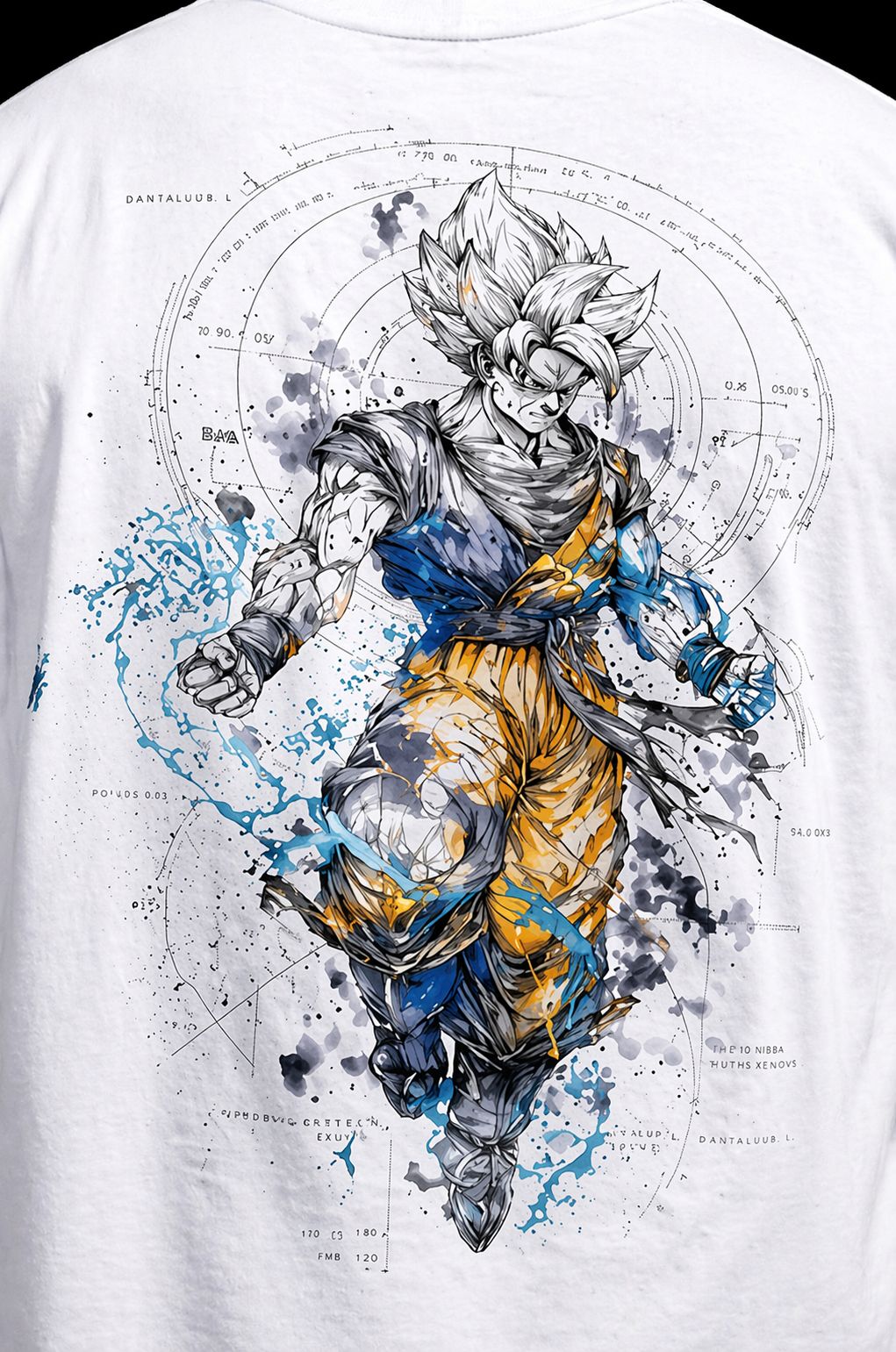 anime energy burst graphic oversized t shirt anime energy burst graphic oversized t shirt