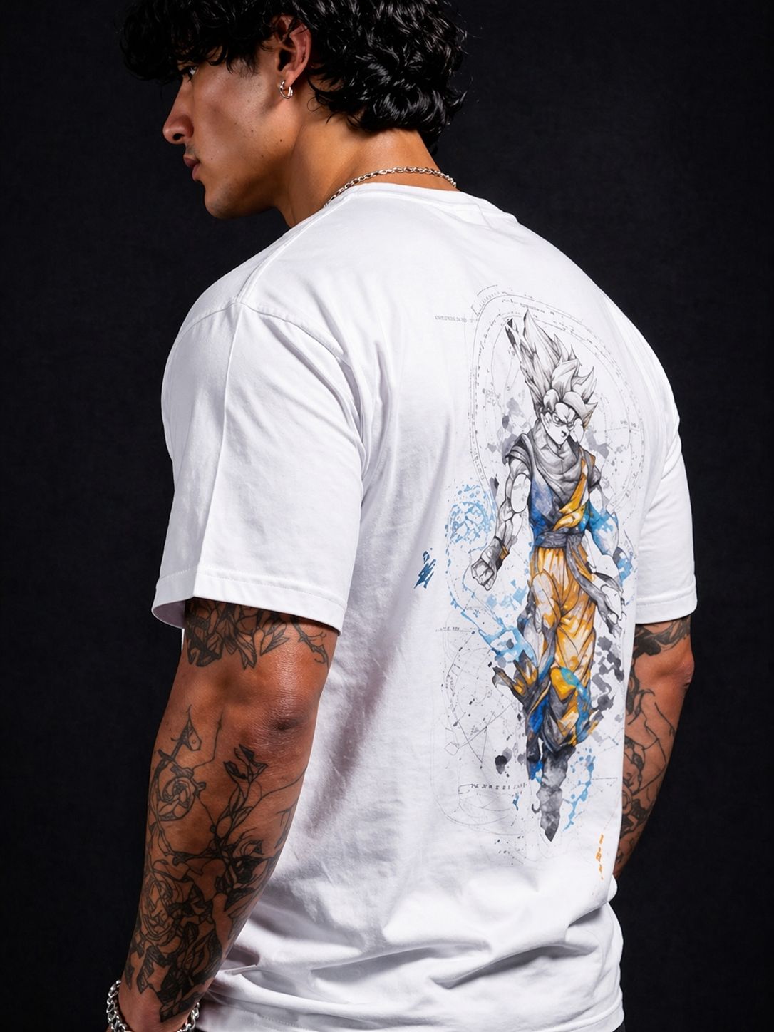 anime energy burst graphic oversized t shirt anime energy burst graphic oversized t shirt